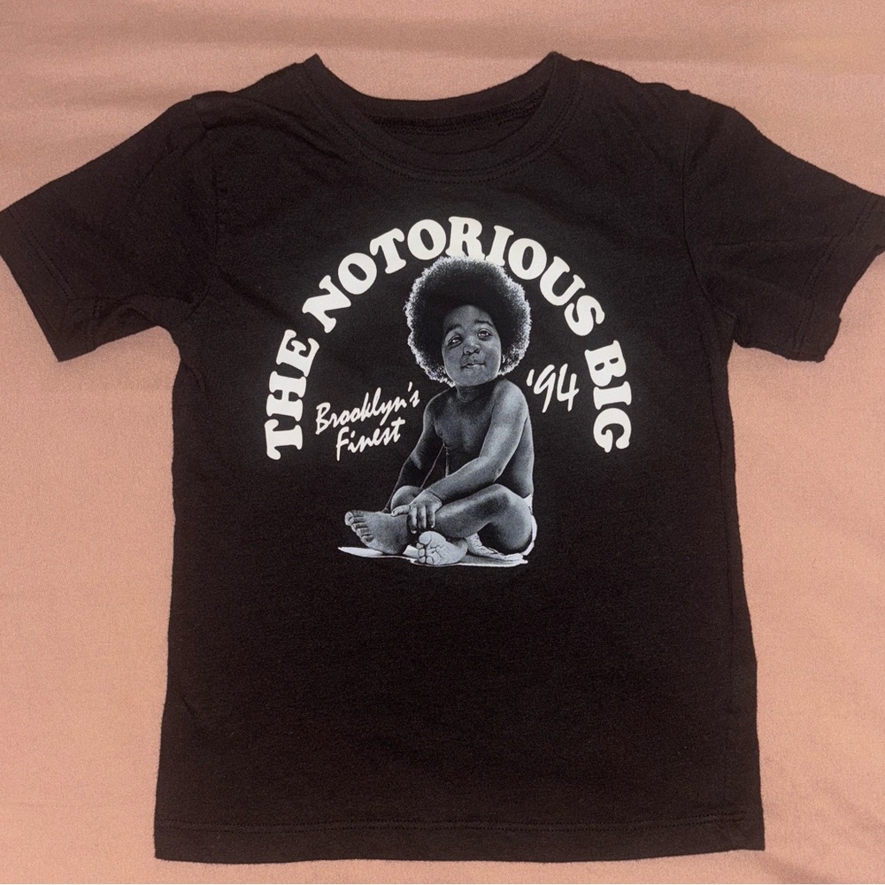 Kids Black Graphic Tee with Iconic Print